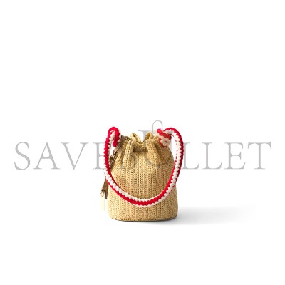 PRADA CROCHET MINI BUCKET BAG 1BE068 (19.5*15.5*10cm)